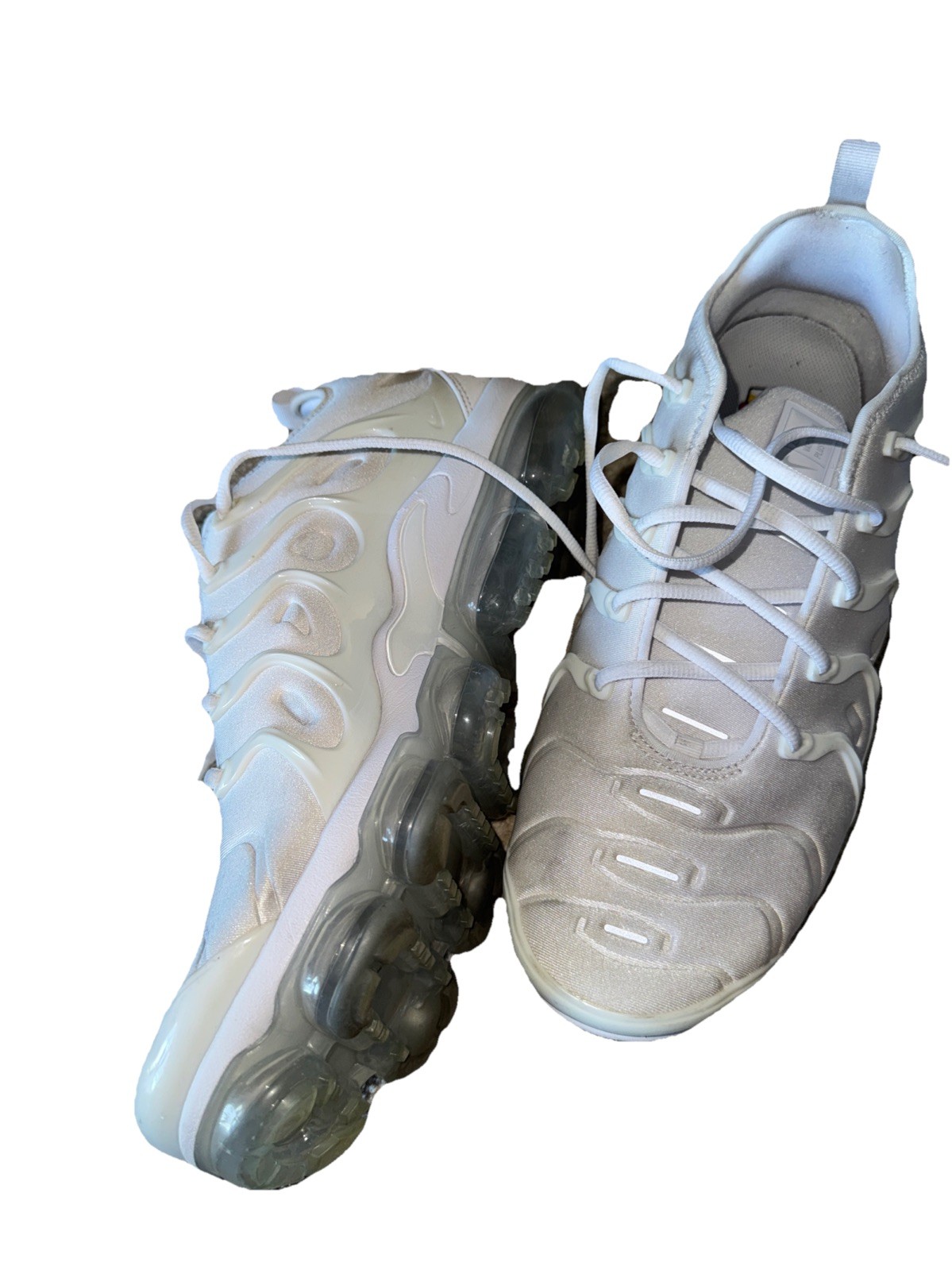 nike men's "air vapormax plus" white/pure platinum 2018 924453 100 size 14 nike men's "air vapormax plus" white/pure platinum 2018 924453 100 size 14