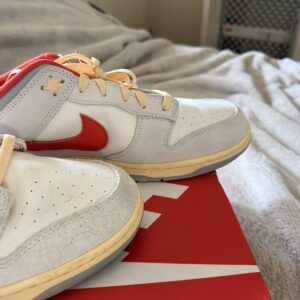 nike dunk low retro white red dd1391 100 men's low top sneakers