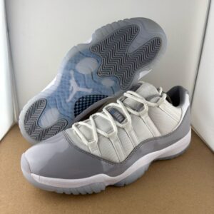 nike air jordan 11 low grey cement size 11 sku pre owned av2187 140