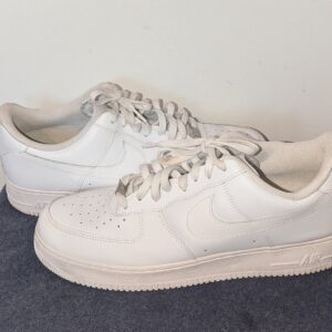 nike air force 1 low '07 triple white mens size 14 leather sneakers cw2288 111