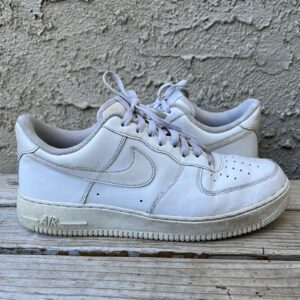 nike shoes men size 11.5 air force 1 low '07 white leather shoes 315122 111