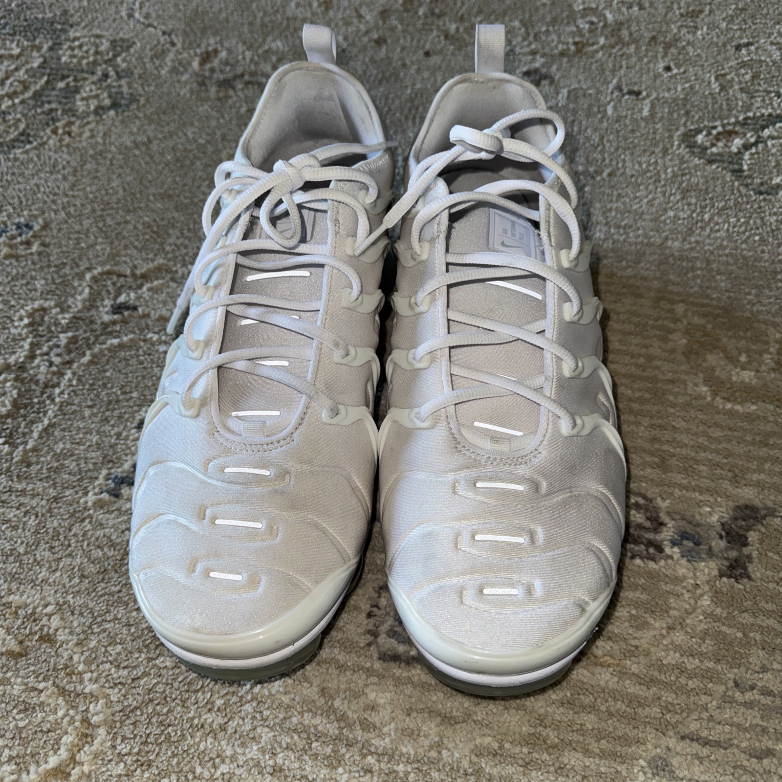 nike men's "air vapormax plus" white/pure platinum 2018 924453 100 size 14 nike men's "air vapormax plus" white/pure platinum 2018 924453 100 size 14