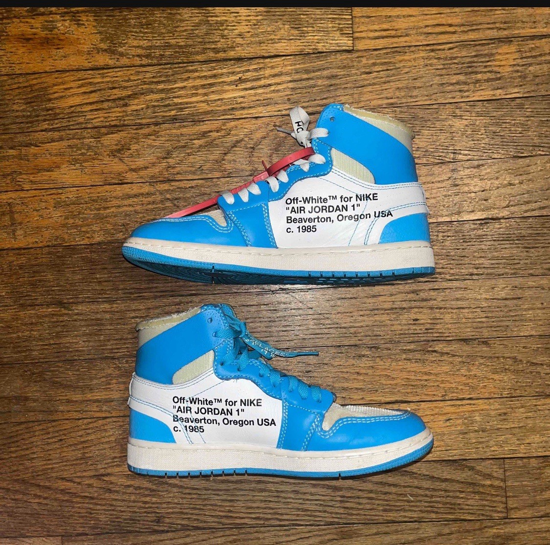 jordan air jordan 1 off white unc blue white high top sneaker men's aq0818 148 jordan air jordan 1 off white unc blue white high top sneaker men's aq0818 148