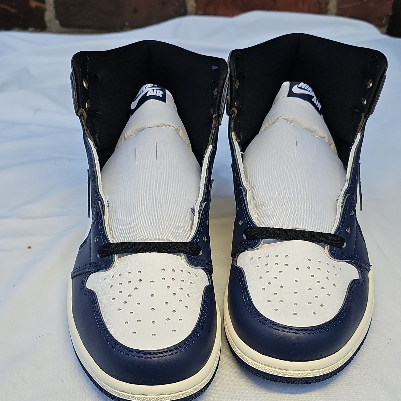 jordan air jordan 1 retro high og midnight navy black white leather dz5485 401 jordan air jordan 1 retro high og midnight navy black white leather dz5485 401