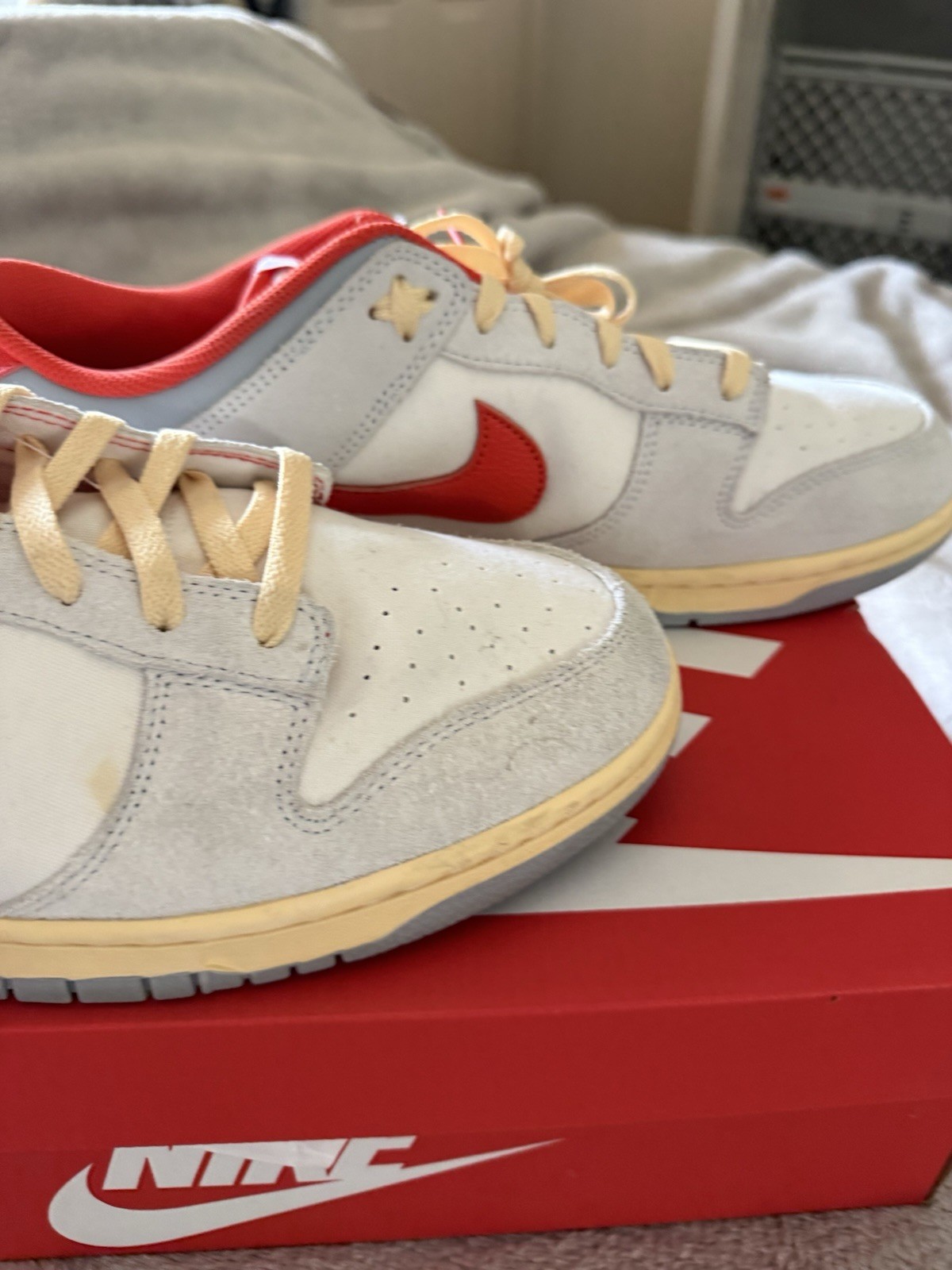 nike dunk low retro white red dd1391 100 men's low top sneakers nike dunk low retro white red dd1391 100 men's low top sneakers