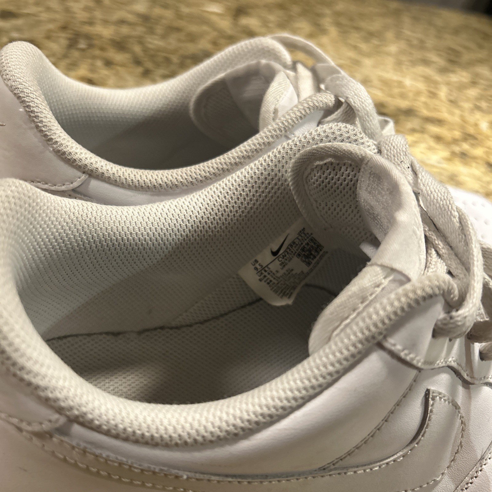 nike air force 1 '07 triple white low top sneaker cw2288 111 men's 9.5 us nike air force 1 '07 triple white low top sneaker cw2288 111 men's 9.5 us