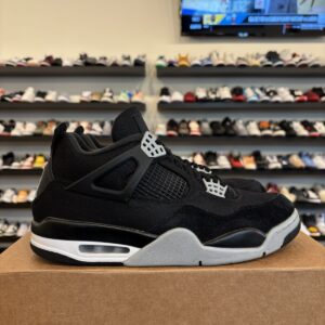 jordan 4 retro se black canvas size 10 pre owned dh7138 006 grey