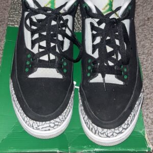 nike air jordan retro 3 pine green size 10.5 authentic! used great condition