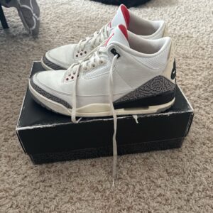 air jordan 3 white cement reimagined size 12