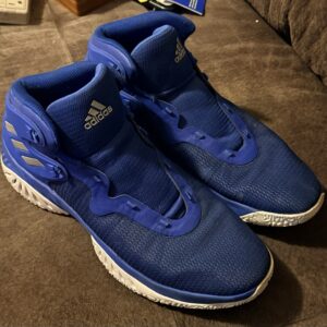 adidas blue white basketball shoes men’s size 13