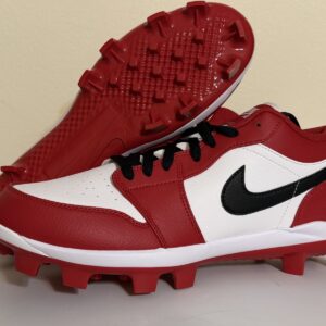 nike air jordan 1 retro mcs low chicago baseball cleats cj8524 611 men's size 12