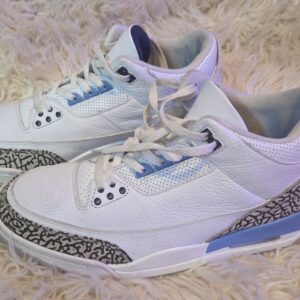 nike air jordan retro 3 iii unc white valor blue tech grey size mens 12 2020