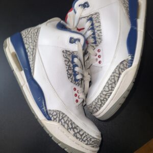 size 8.5 jordan 3 retro og mid true blue