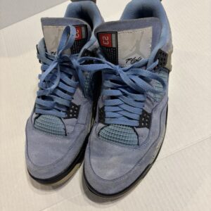 jordan 4 retro university blue men’s 12 top flight, team 23 collectible sneakers