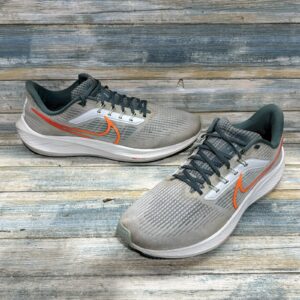 nike air zoom pegasus 39 men’s size 13 grey/orange dh4071 003 running shoes