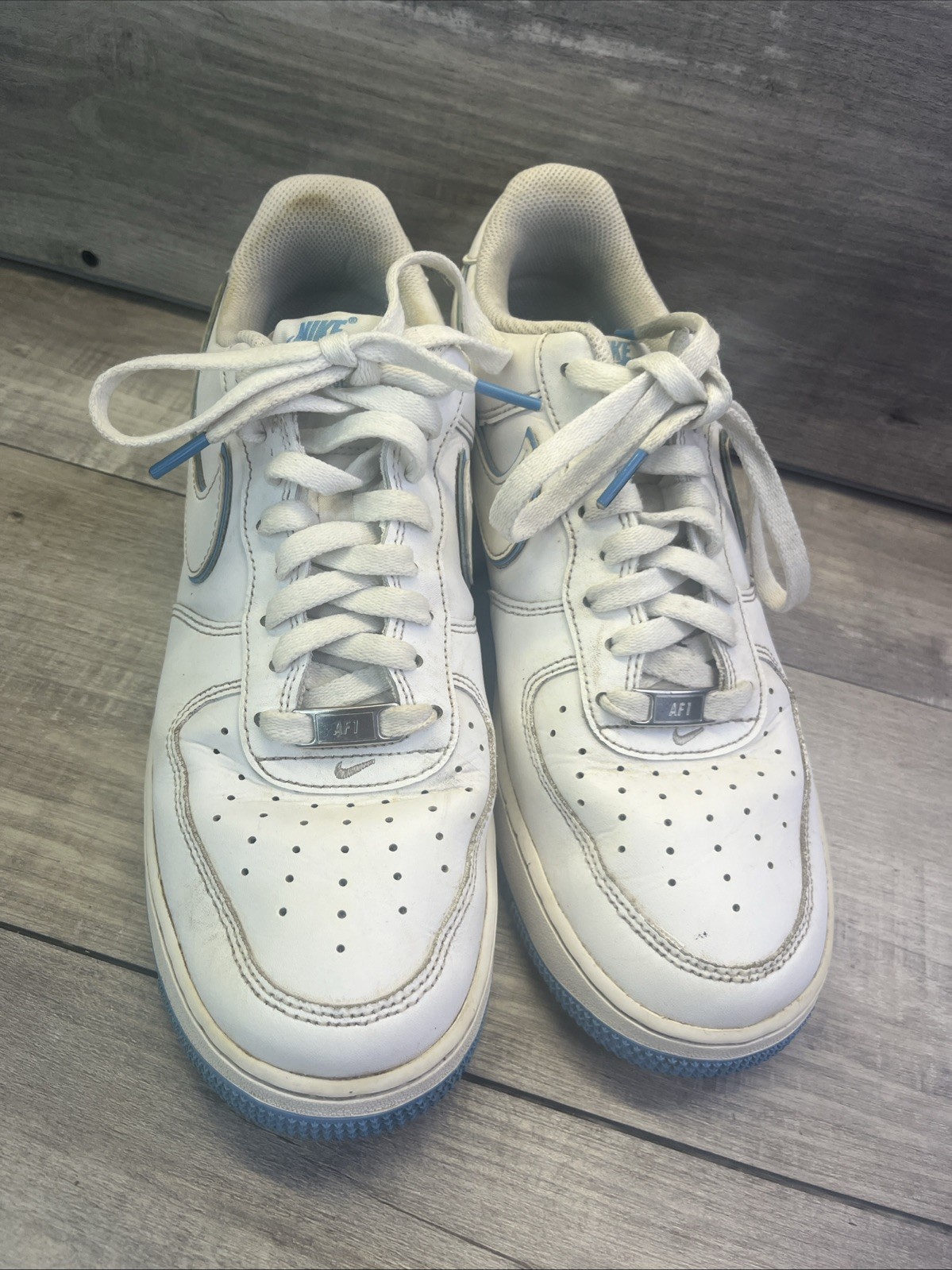 nike air force 1 shoes sneaker university blue white dv0788 101 mens sz 10 nike air force 1 shoes sneaker university blue white dv0788 101 mens sz 10