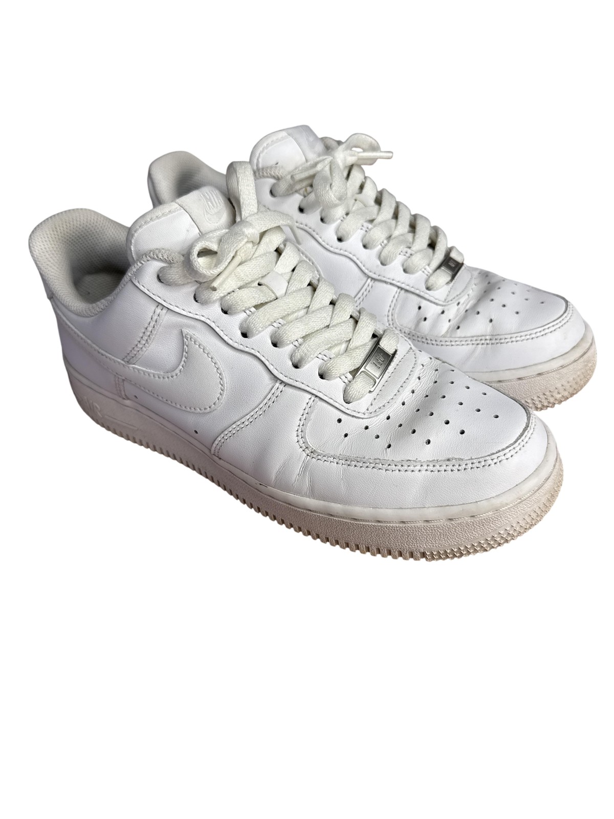 nike air force 1 07 shoes mens size 7.5 white leather cw2288 111 sneakers nike air force 1 07 shoes mens size 7.5 white leather cw2288 111 sneakers