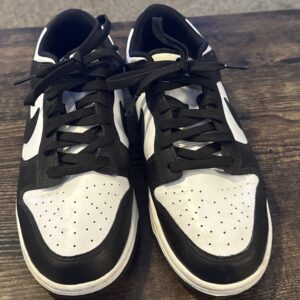 men’s size 10 nike dunk low black white