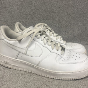 nike air force 1 '07 men's size 12 triple white sneakers cw2288 111