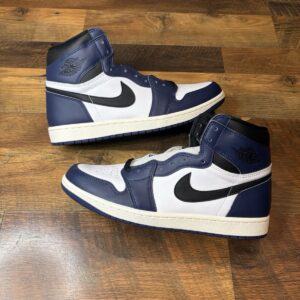 air jordan 1 retro high og midnight navy/black white sail size 11men dz5485 401