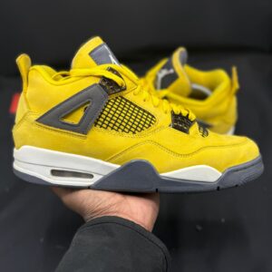 nike air jordan 4 retro lightning yellow sz 8.5 clean used ct8527 700