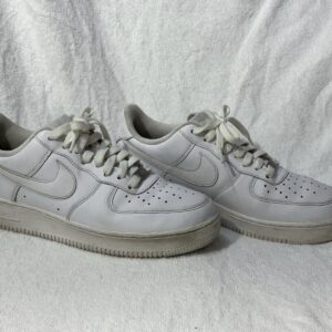 nike air force 1 ‘07 low triple white men sz 8 leather sneaker cw2288 111