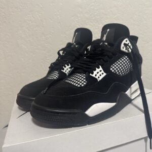 jordan air jordan 4 retro white thunder black white fq8138 001 2024 sneaker