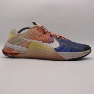 nike metcon 7 amp men's size 11.5 multicolor orange blue dm0259 900 sneakers