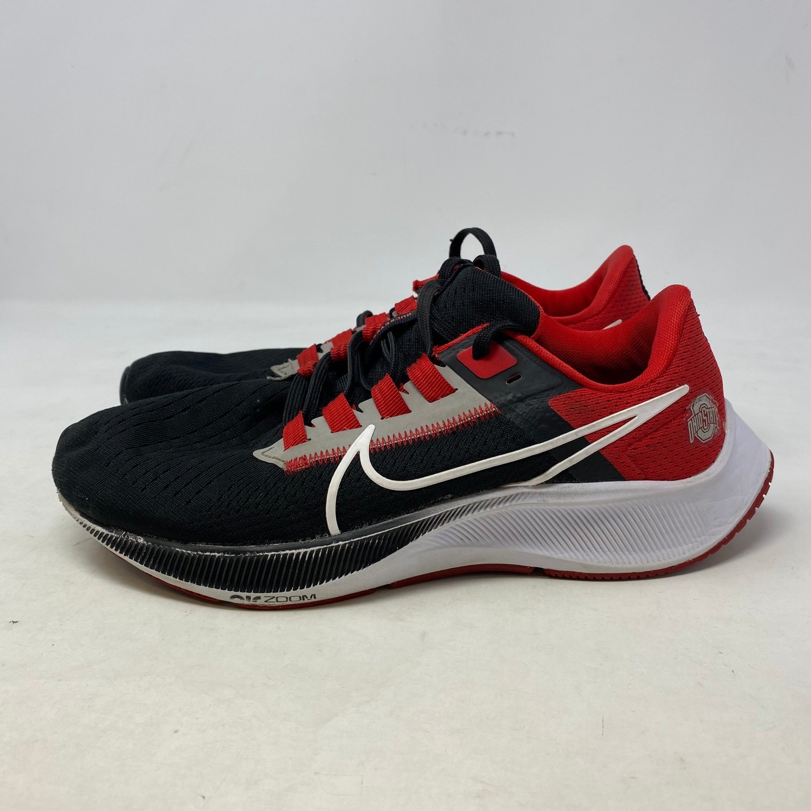 nike air zoom pegasus 38 ohio state buckeyes mens running shoes black dj0837 001 nike air zoom pegasus 38 ohio state buckeyes mens running shoes black dj0837 001