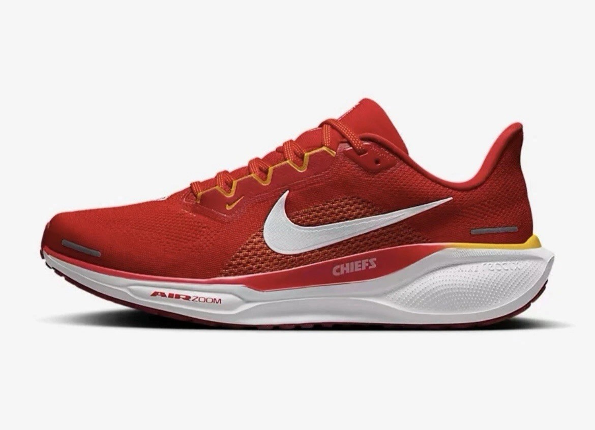 nike air zoom pegasus 41 kansas city chief running shoes fz5079 600 sz 12.5 new nike air zoom pegasus 41 kansas city chief running shoes fz5079 600 sz 12.5 new
