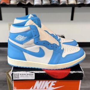 nike air jordan 1 retro high og unc reimagined dz5485 402 blue leather sneaker