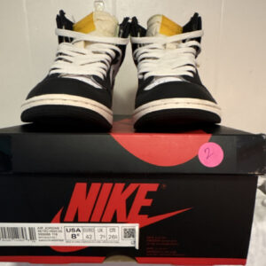 jordan air jordan 1 retro high og volt black white yellow high top 555088 118