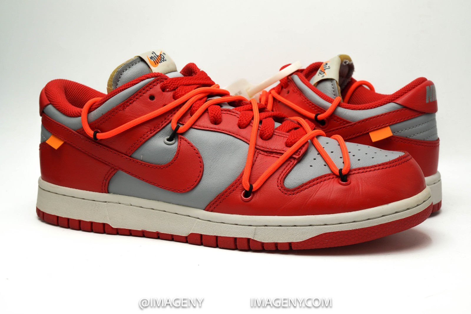 nike dunk low off white used size 9 university red wolf grey ct0856 600 nike dunk low off white used size 9 university red wolf grey ct0856 600
