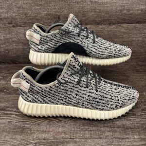 adidas yeezy boost 350 shoes men's 10 gray turtle dove primeknit sneakers aq4832