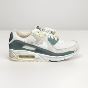nike air max 90 low top lace up sneakers white/green/gray colorblock