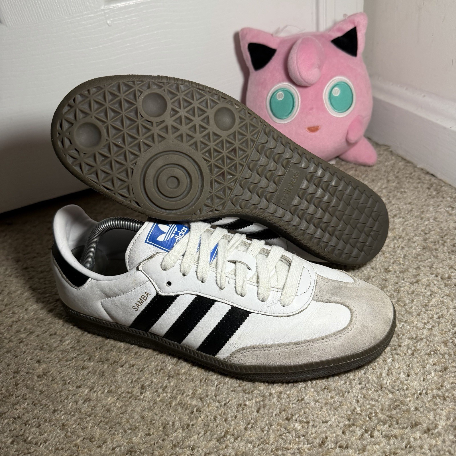 adidas samba og white black gum b75806 men’s size 9 adidas samba og white black gum b75806 men’s size 9