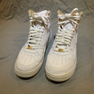 nike men's just don air force 1 white snakeskin high top athletic shoes size 13