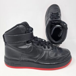 nike air force 1 high 07 mens 9.5 black red aq3771 994 sneakers high top shoes