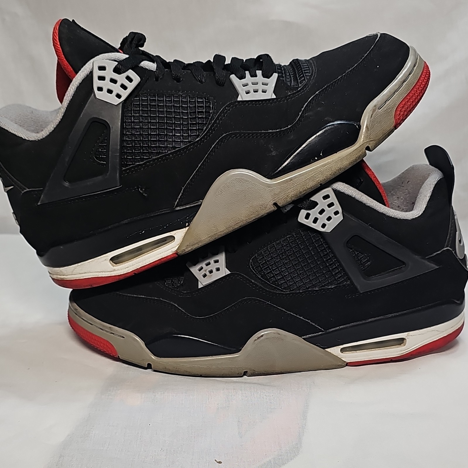 jordan air jordan 4 retro og bred black red and fire red cement colorway jordan air jordan 4 retro og bred black red and fire red cement colorway