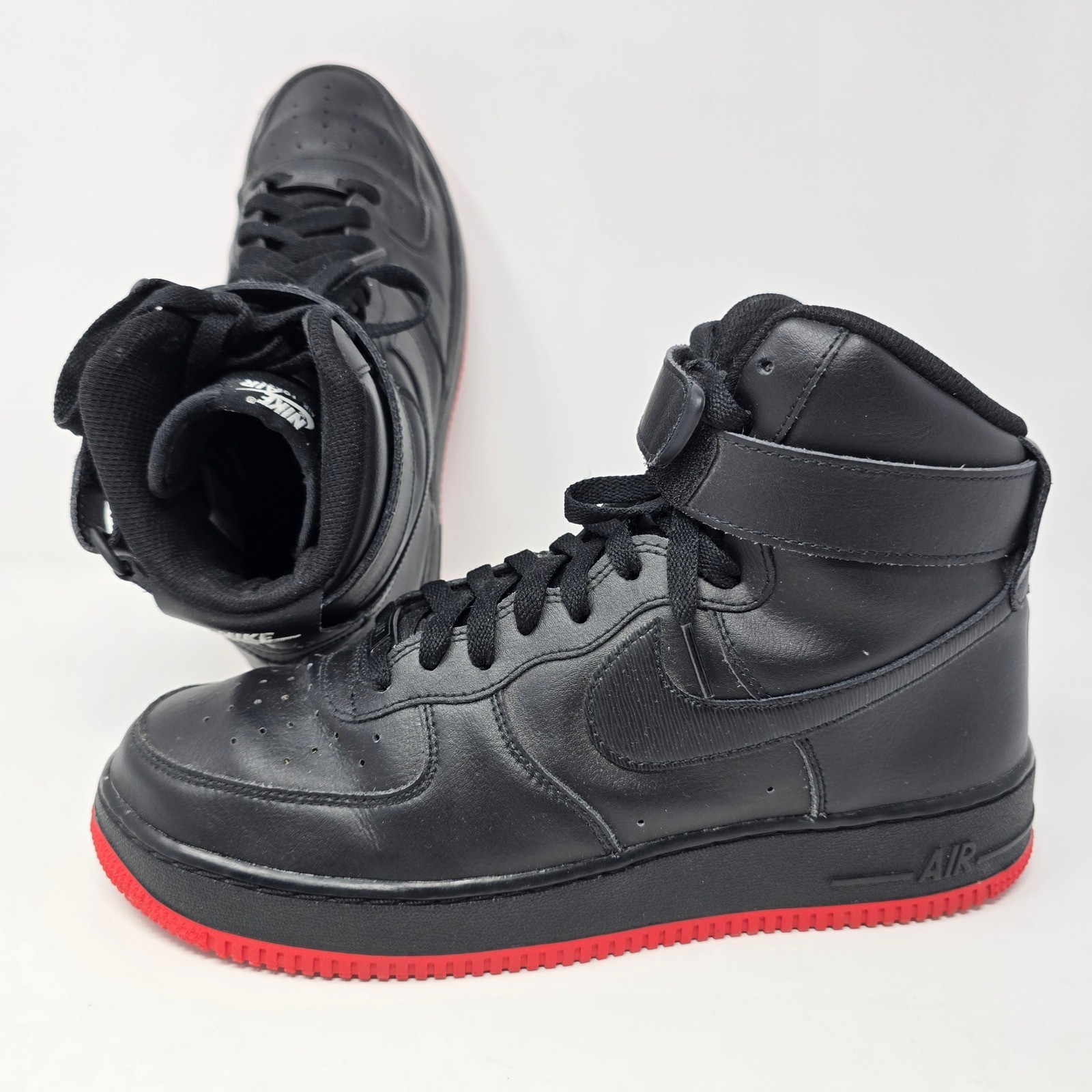 nike air force 1 high 07 mens 9.5 black red aq3771 994 sneakers high top shoes nike air force 1 high 07 mens 9.5 black red aq3771 994 sneakers high top shoes
