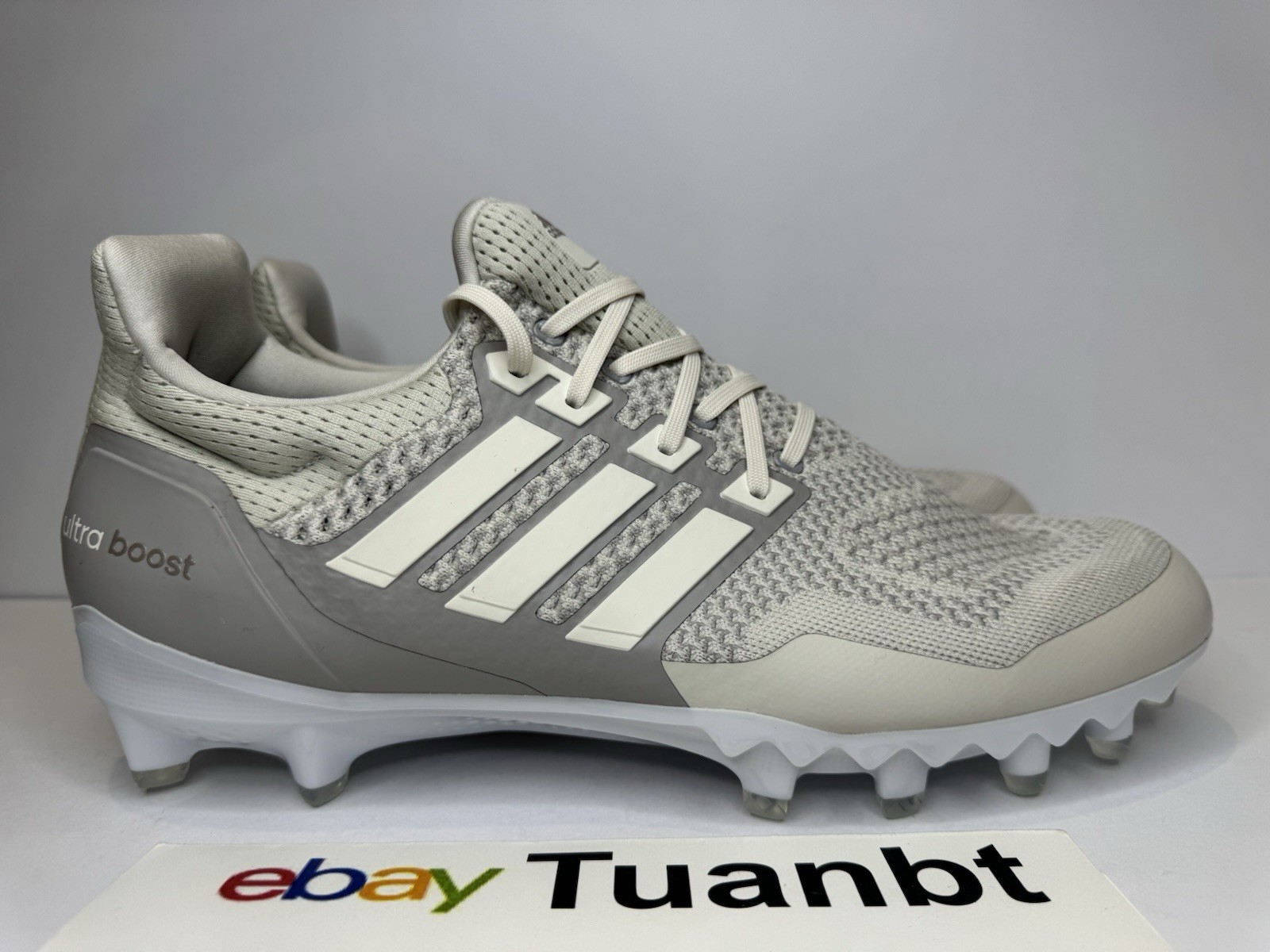 brand new adidas ultraboost men's football cleats talc grey/white/granite jp7409 brand new adidas ultraboost men's football cleats talc grey/white/granite jp7409
