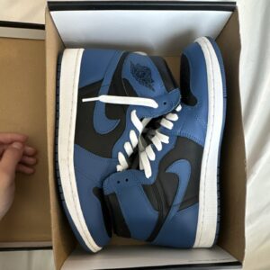 nike air jordan 1 retro high og dark marina blue men's sneaker 555088 404