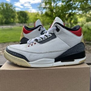 nike air jordan 3 retro denim se fire red 2020 mens size 10.5 cz6431 100