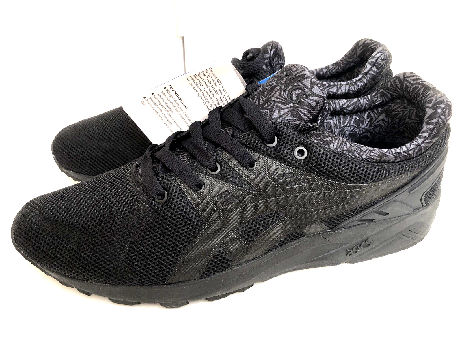 brand new asics gel kayano trainer size 9.5 men's black on black h51dq w/ tags brand new asics gel kayano trainer size 9.5 men's black on black h51dq w/ tags