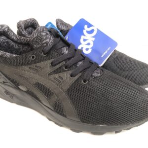 new in box asics gel kayano trainer evo size 10 men's black on black h51dq