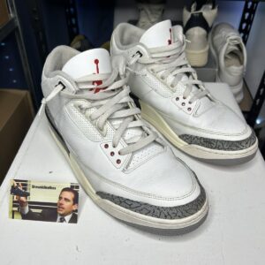 size 13 nike air jordan 3 retro ‘white cement reimagined’
