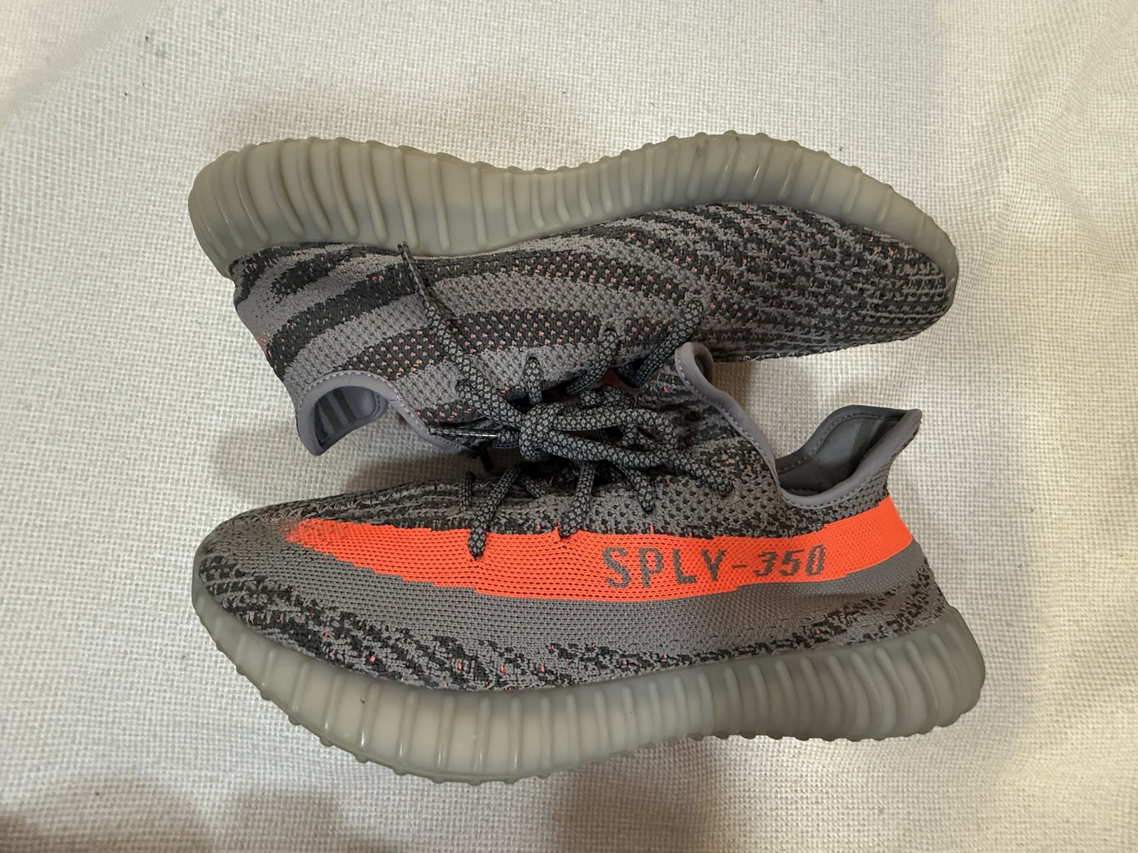 adidas yeezy boost 350 v2 beluga gray orange low top sneakers bb1826 men's 10.5 adidas yeezy boost 350 v2 beluga gray orange low top sneakers bb1826 men's 10.5