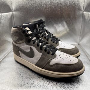 size 10 air jordan 1 retro og high washed black mens athletic shoes dz5485 051