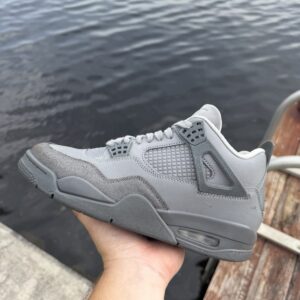air jordan 4 men's size 9 'wet cement' sneakers fq7928 001