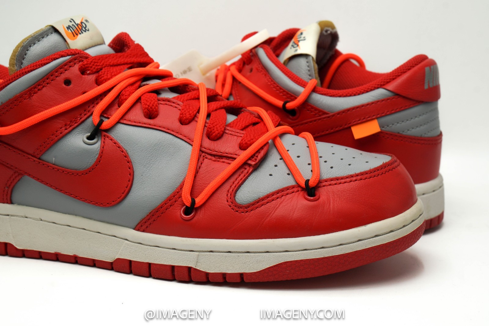 nike dunk low off white used size 9 university red wolf grey ct0856 600 nike dunk low off white used size 9 university red wolf grey ct0856 600